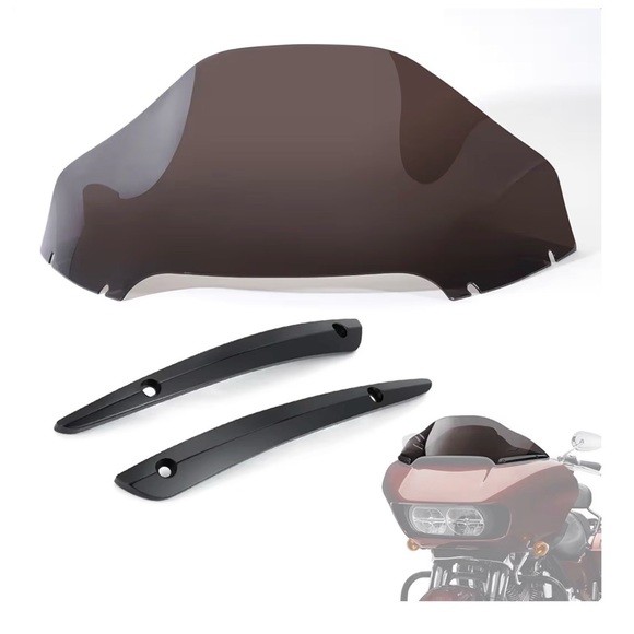 Other - Motorcycle Windshield with Mounting Brackets